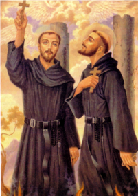 Martn Lumbreras Peralta and Melchor Snchez Prez (beatification banner)