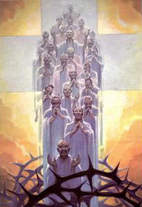 Simon-Franois Berneux and 23 Companions (beatification banner, 06 October 1968)