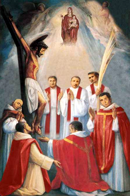 Josep Tpies Sirvant and 6 companions (beatification banner)
