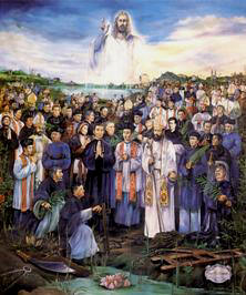 Canonization Banner of the 117 Martyrs of Vietnam