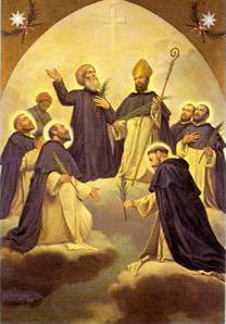 Jeronimo Hermosilla Aransez, Valentn Berrio-Ochoa de Aristi, and 6 Companions (beatification banner, 20 May 1906)